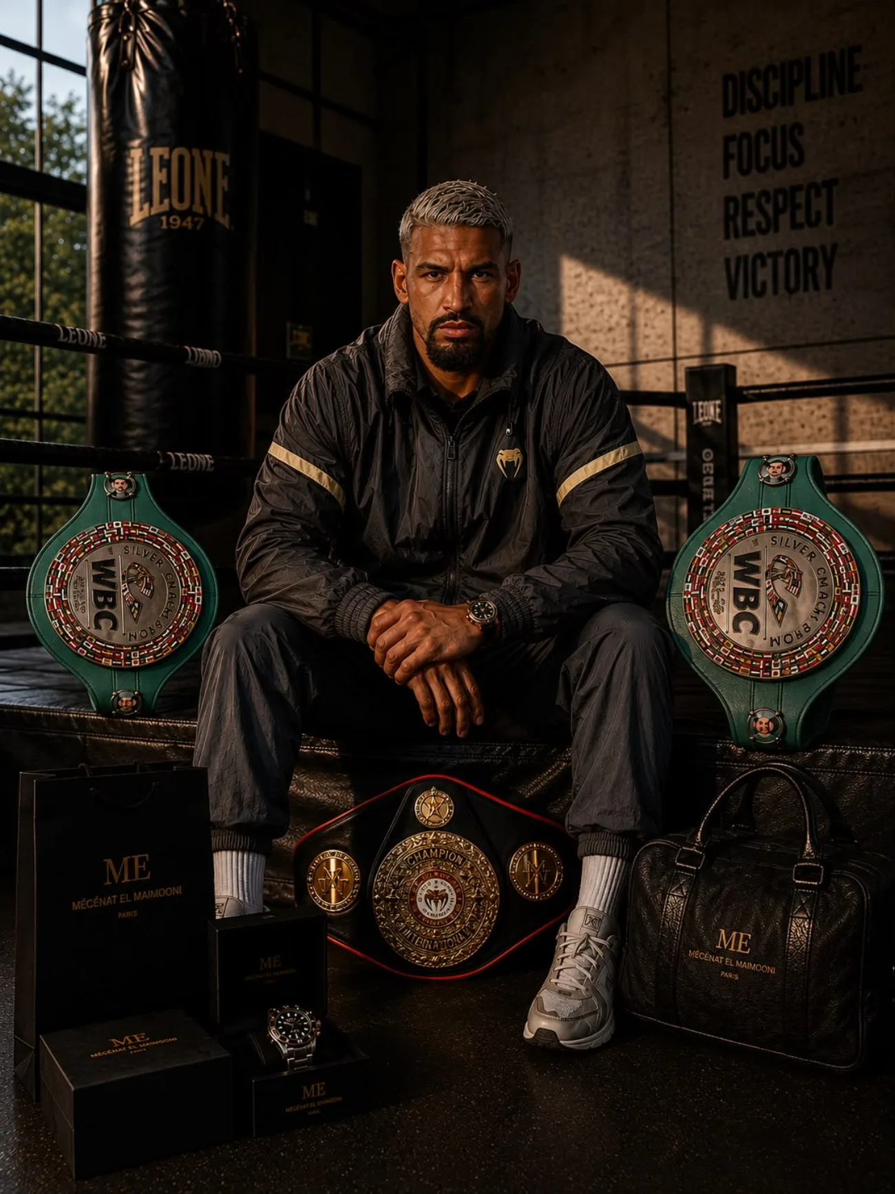 Bilel Jkitou, boxeur professionnel, ambassadeur Mécénat El Maimouni